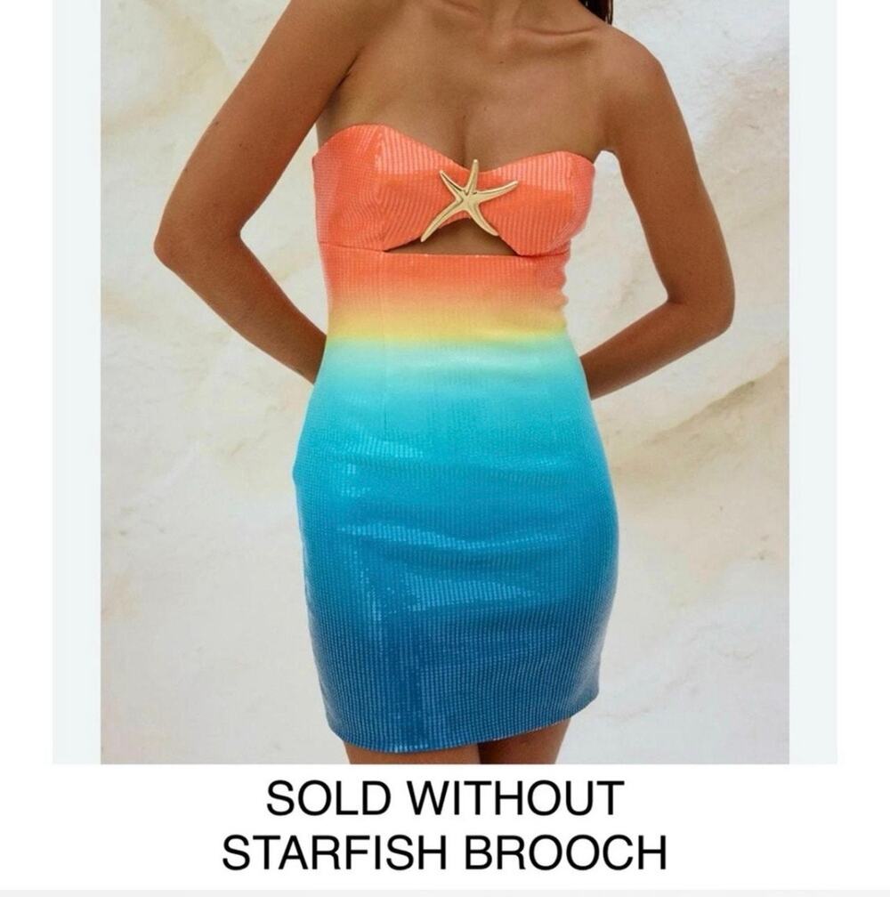 Runaway The Label Ombre Sequin Mini Dress